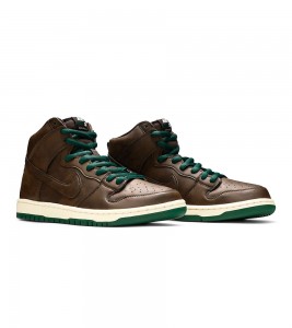 Nike Sb Dunk High Baroque Brown Vegan Leather - Фото №2