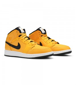 Кроссовки Air Jordan 1 Mid University Gold Black GS - ???? ?20