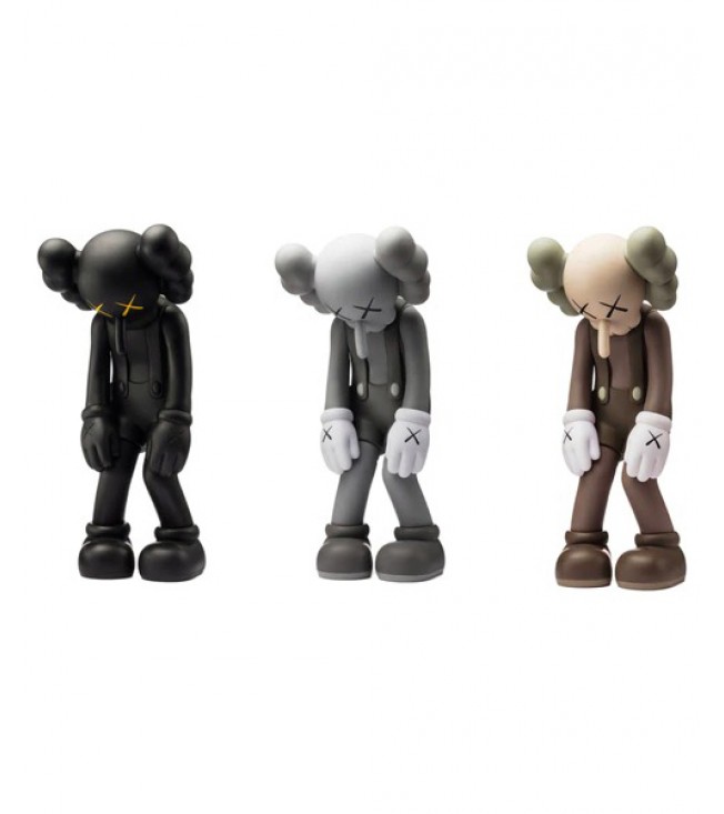 KAWS Small Lie Companion Vinyl Figure Black/Grey/Brown Set