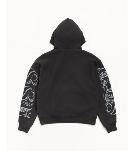 Худи Stussy Motif Print Hoodie Black - Фото №2