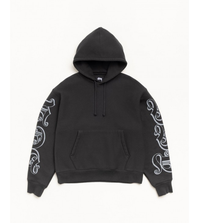Худи Stussy Motif Print Hoodie Black