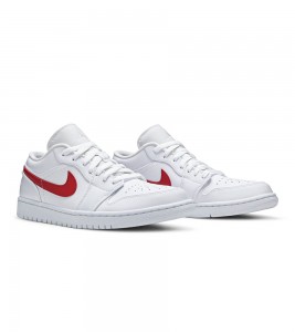 Кроссовки Air Jordan 1 Low White University Red WMNS - ???? ?20
