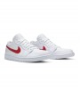 Кроссовки Air Jordan 1 Low White University Red WMNS