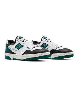 Кроссовки New Balance 550 White Green Black - Фото №2