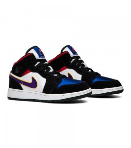 Кроссовки Air Jordan 1 Mid Lakers Top 3 GS - ???? ?20