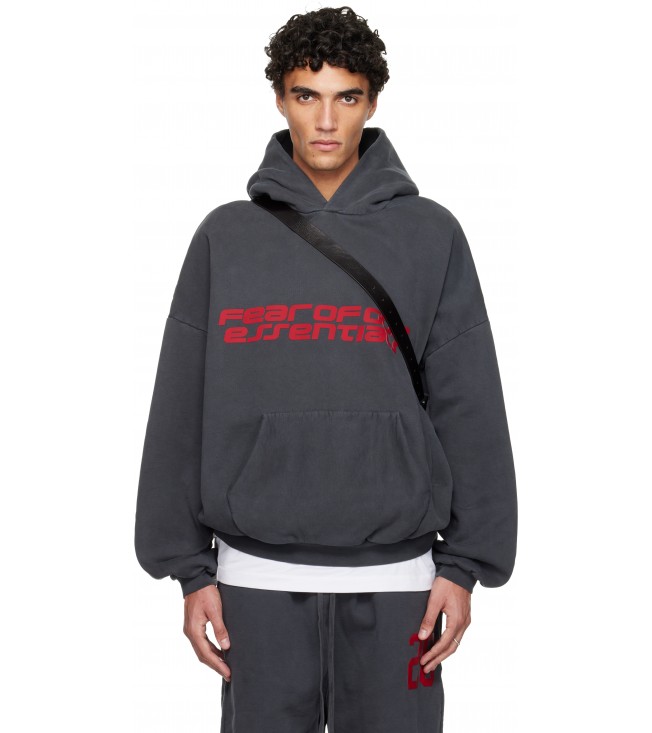 Худи Fear Of God Essentials Gray Holiday Heavy Fleece 90s Hoodie