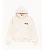 Худи Stussy Beach Roots Zip Hoodie Garment Dyed Bone