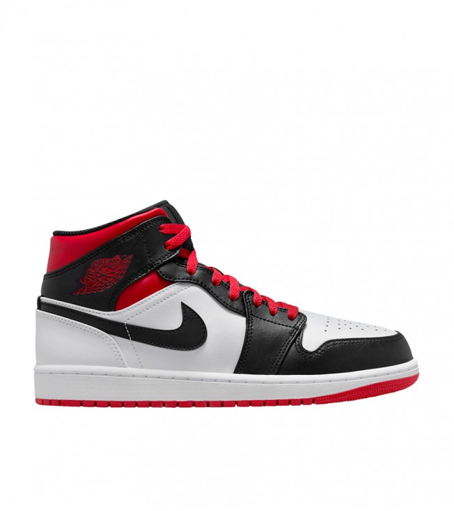 Jordan 1 Mid Gym Red Black Toe