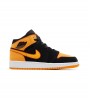 Jordan 1 Mid SE Black Vivid Orange (GS)