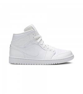 Кроссовки Air Jordan 1 Mid Triple White