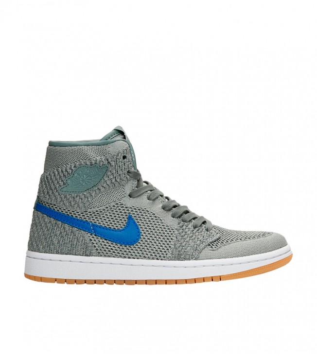 Кроссовки Air Jordan 1 Retro High Flyknit Clay Green GS
