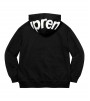 Supreme Contrast Hooded Sweatshirt Black