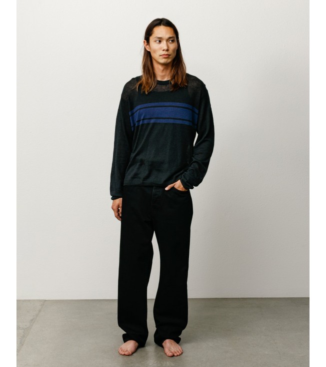 Свитер Stussy Lightweight Striped Sweater Black