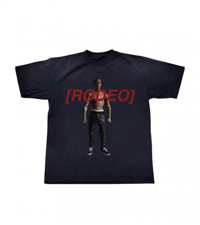 Футболка Travis Scott Rodeo 10 Years Action Figure Black
