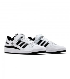Кроссовки adidas Forum Lo White Black - Фото №2