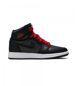 Кроссовки Air Jordan 1 Retro High Black Gym Red Black GS