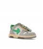 OFF-WHITE Out Of Office OOO Low Tops Light Grey Green