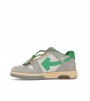 OFF-WHITE Out Of Office OOO Low Tops Light Grey Green