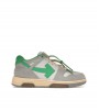 OFF-WHITE Out Of Office OOO Low Tops Light Grey Green