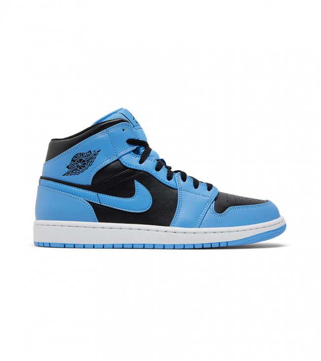 Jordan 1 Mid University Blue Black
