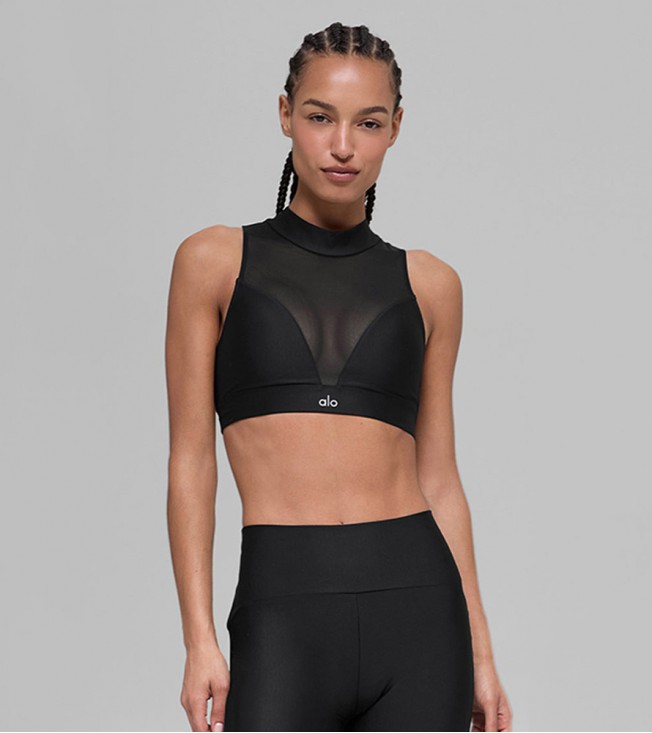 Топ Alo Yoga Airlift Mesh Infatuation Black