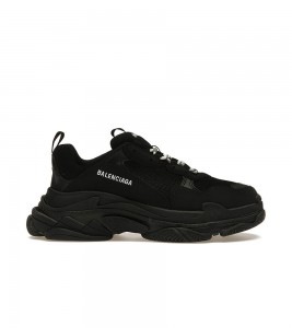 Balenciaga Triple S Black White Laces