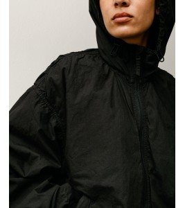 Куртка Stussy Double Cotton Hooded Jacket Black - Фото №2