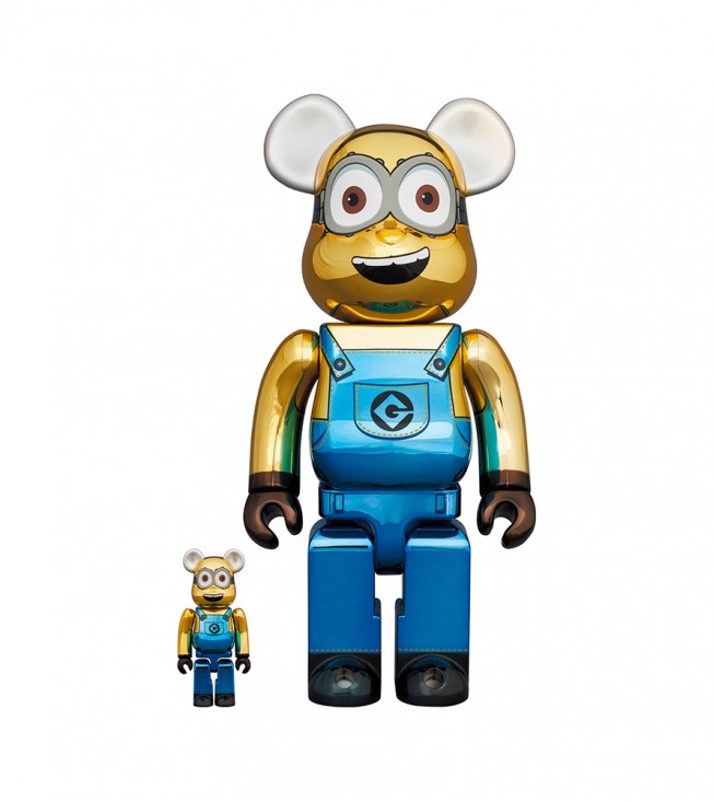 Bearbrick DAVE 100% & 400% Set CHROME Ver.