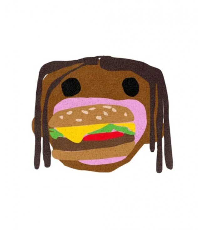 Travis Scott x McDonalds CJ Burger Mouth Rug 122x122 см