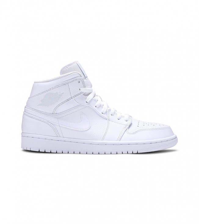 Кроссовки Air Jordan 1 Mid Triple White