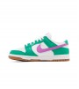 Nike Dunk Low White Stadium Green Fuchsia WMNS