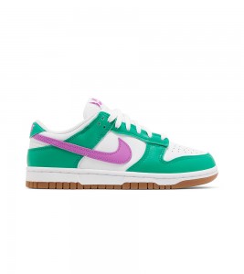 Nike Dunk Low White Stadium Green Fuchsia WMNS