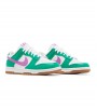 Nike Dunk Low White Stadium Green Fuchsia WMNS