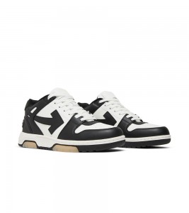 OFF-WHITE Out Of Office OOO Low Tops White Black White - Фото №2