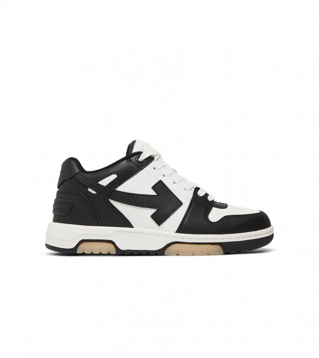 OFF-WHITE Out Of Office OOO Low Tops White Black White