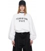 Свитшот Fear Of God Essentials White Fleece Raglan Crewneck Sweatshirt