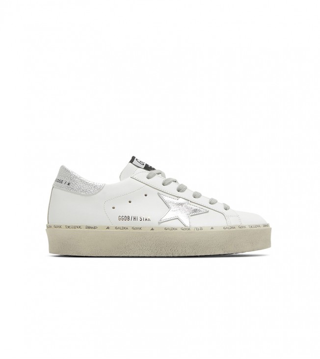 Golden Goose Hi Star White Silver (WMNS)