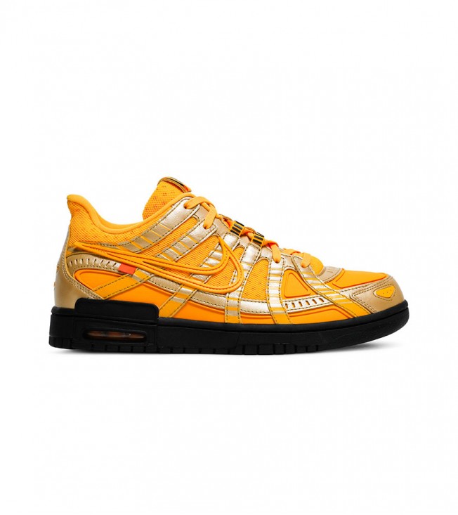 Off-White x Nike Air Rubber Dunk University Gold