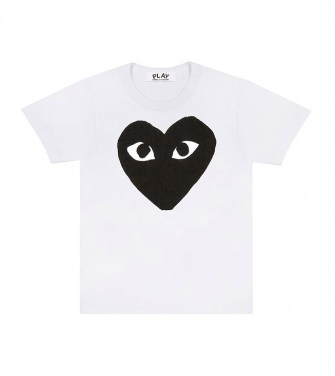 Футболка Comme des Garcons PLAY Play Black Heart T-shirt White