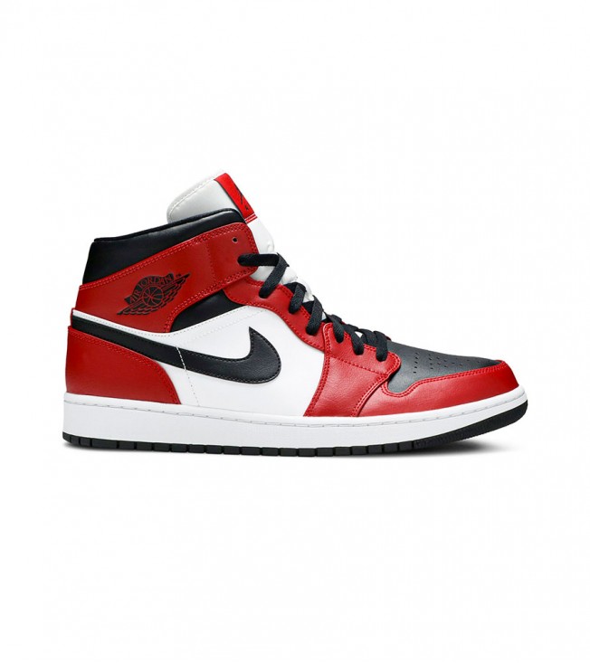 Кроссовки Jordan 1 Mid Chicago Toe