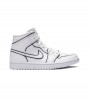 Кроссовки Jordan 1 Mid Iridescent Reflective White WMNS