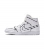 Кроссовки Jordan 1 Mid Iridescent Reflective White WMNS