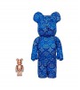 Bearbrick x Clot x Nike 100% & 400% Set Royale University Blue Silk