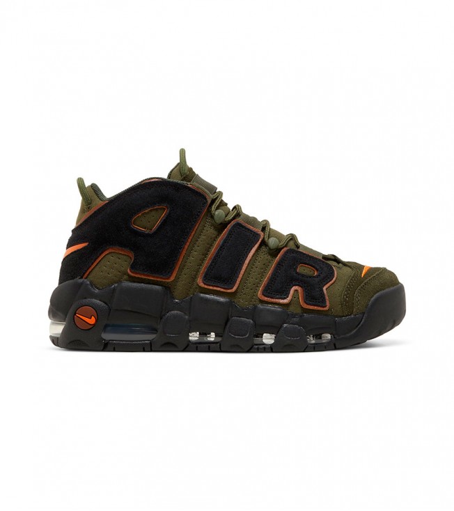 Nike Air More Uptempo 96 Cargo Khaki Alpha Orange