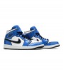 Кроссовки Air Jordan 1 Mid Signal Blue