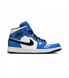 Кроссовки Air Jordan 1 Mid Signal Blue