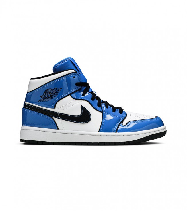 Кроссовки Air Jordan 1 Mid Signal Blue