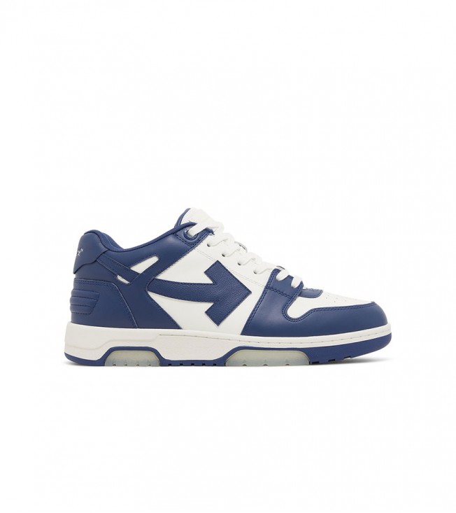 OFF-WHITE Out Of Office OOO Low Tops White Royal Blue