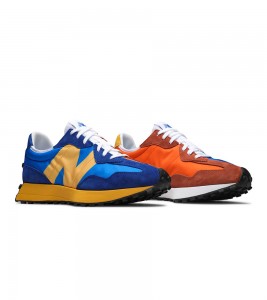 Кроссовки New Balance 327 Blue Orange - Фото №2