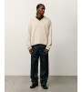 Свитер Stussy Roll V Neck Sweater Oatmeal